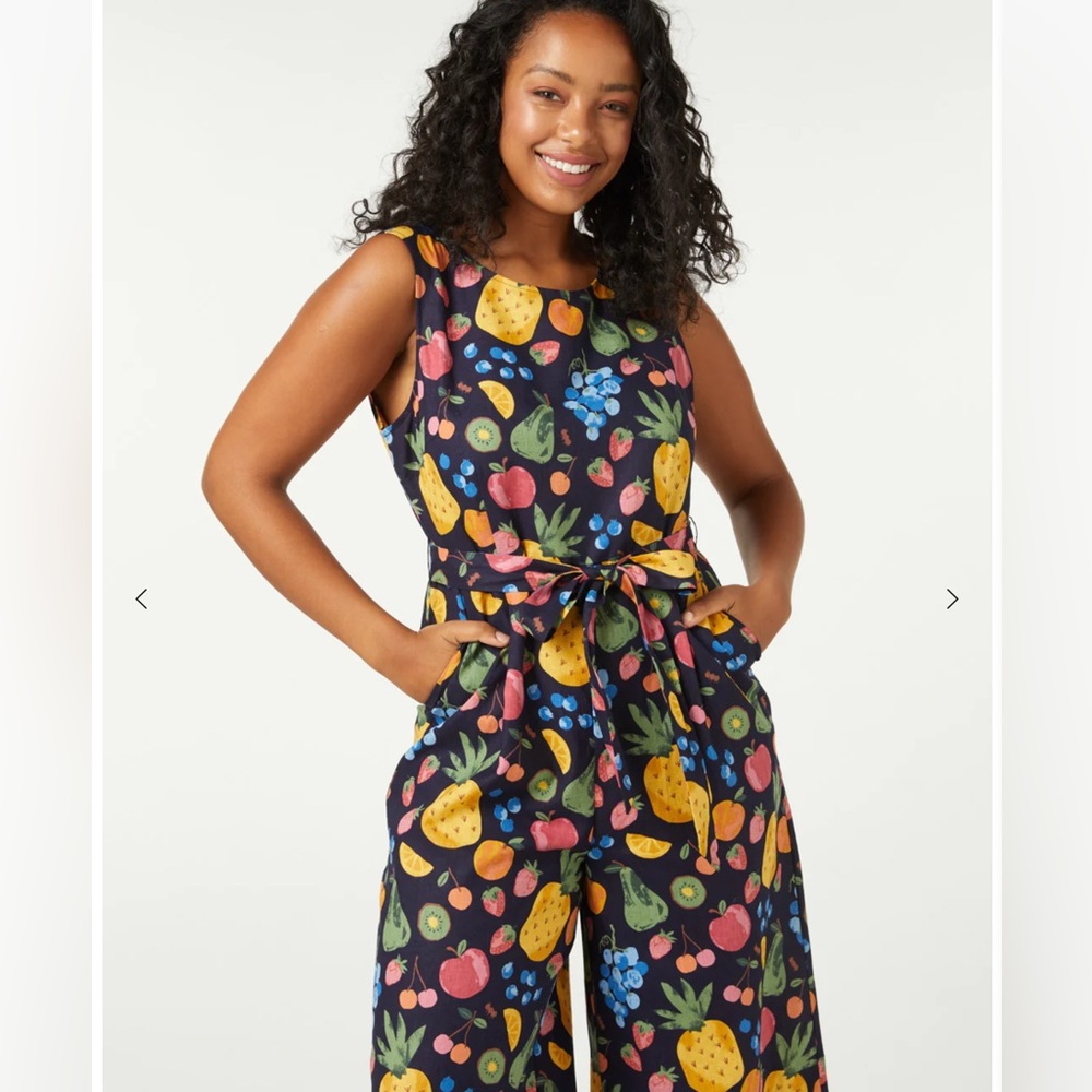NWT Modcloth Princess Highway Retro Reboot Fruit Jumpsuit - Picture 7 of 16